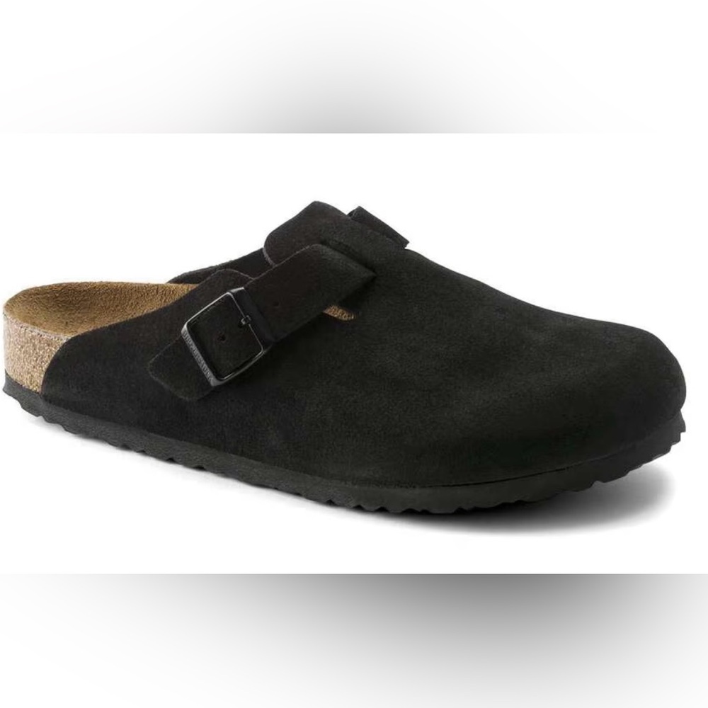 Birkenstock Boston Soft Footbed Suede Clogs